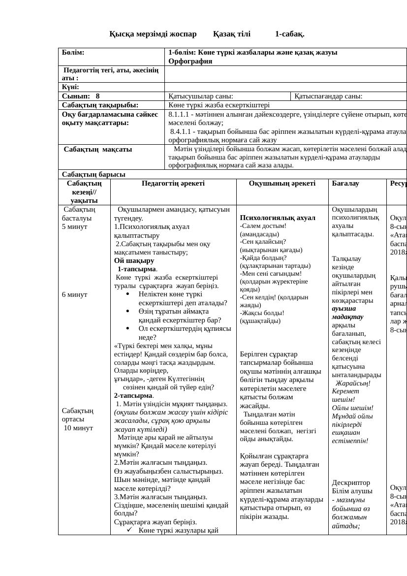 8 кл қазақ тілі ҚМЖ 1 тоқсан ДҰРЫСЫ 2023 2024 жыл