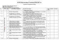КТЖ Математика 5-сынып 2026-2027 ж