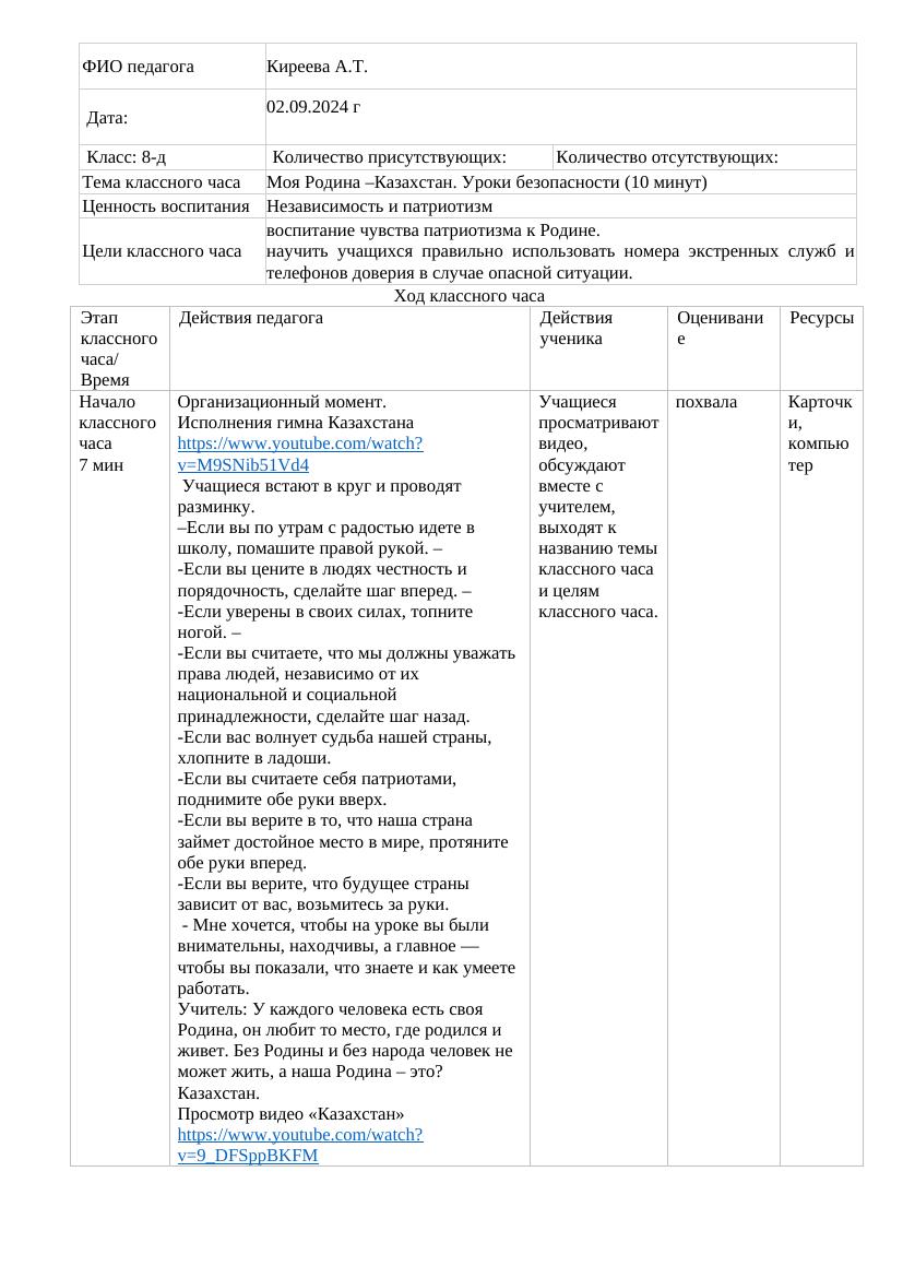 8 полезных правил безопасности для патриотов Казахстана