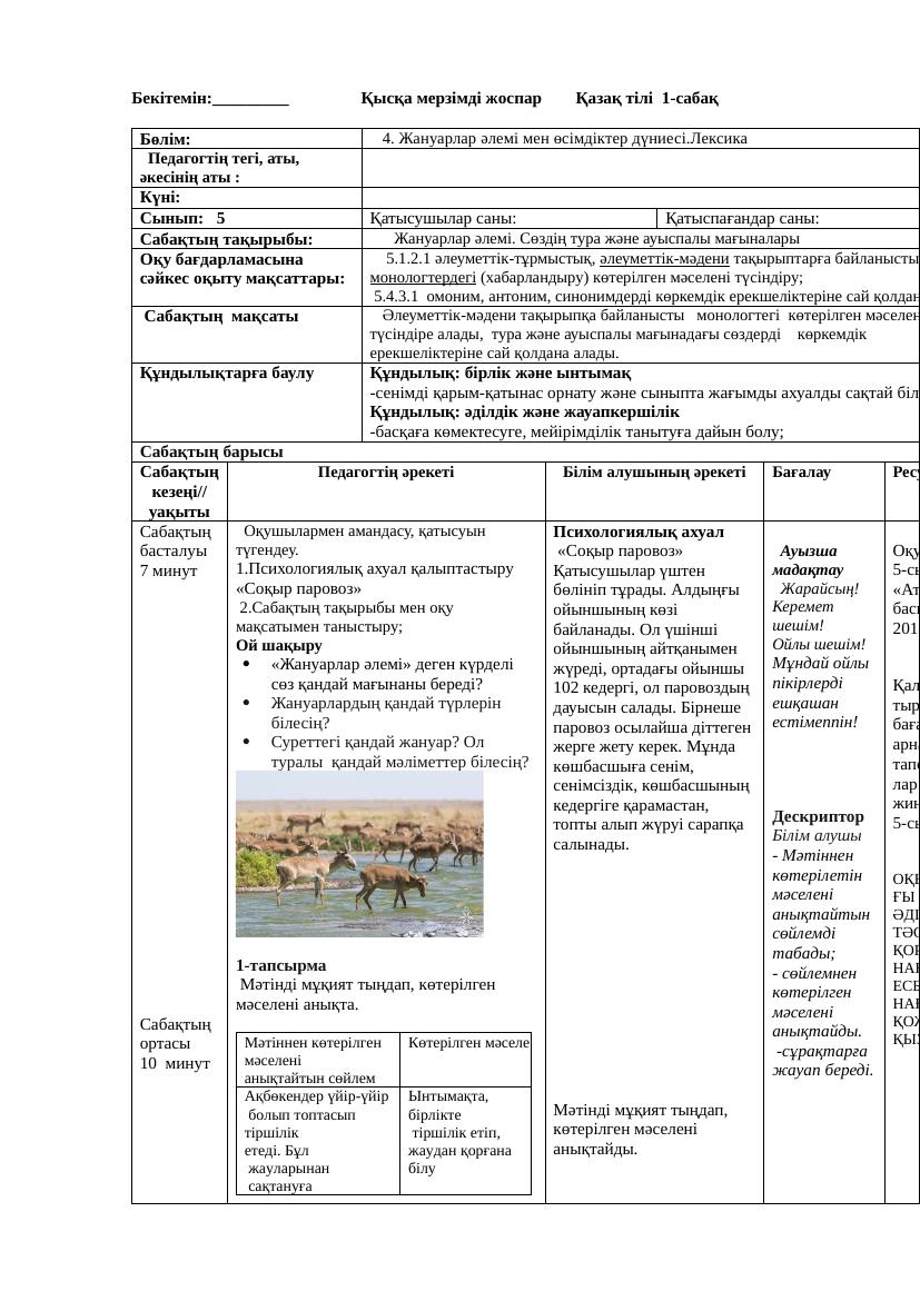 5 кл Қазақ тілі ҚМЖ 2-тоқсан 2024-2025