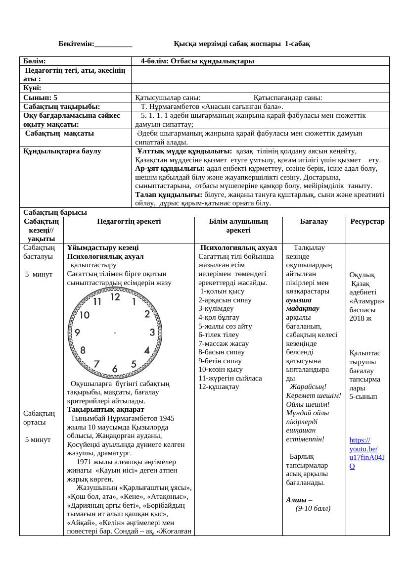 5кл әдебиет толық ҚМЖ 4-тоқсан