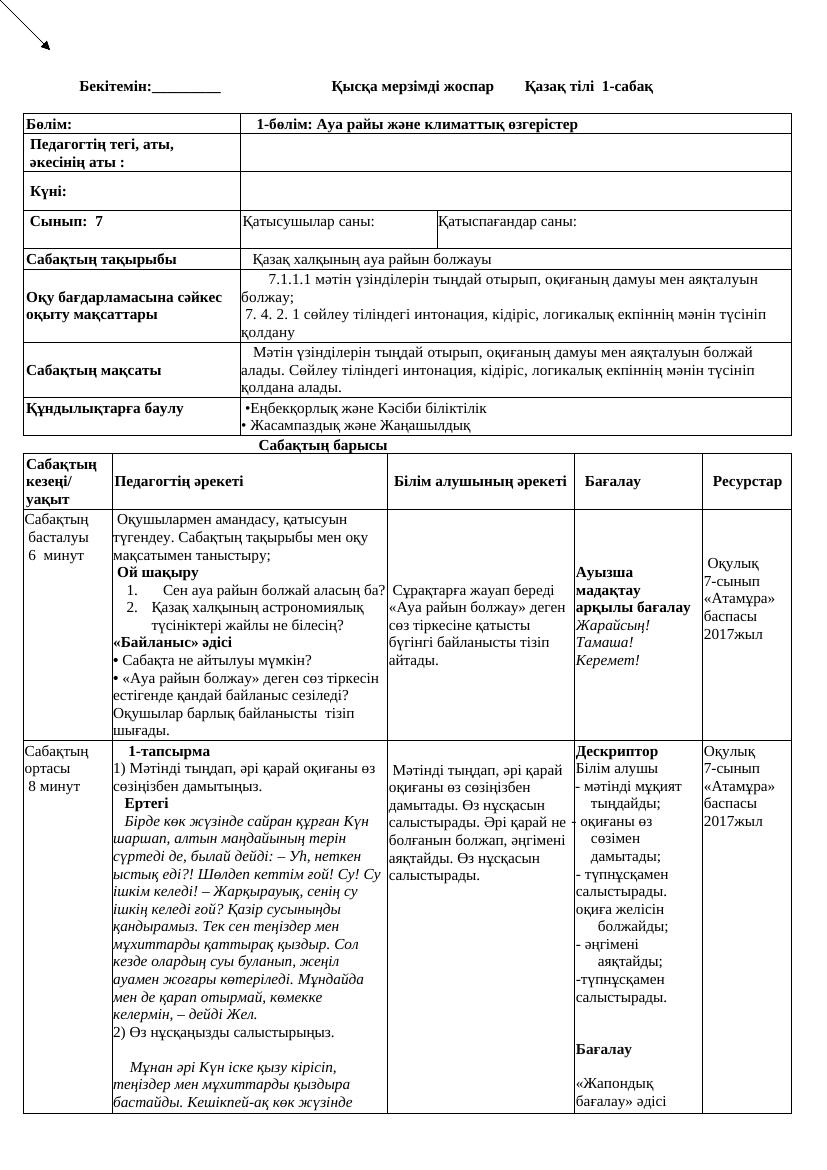7 кл Қазақ тілі ҚМЖ 1 тоқсан дұрысы 2024 2025
