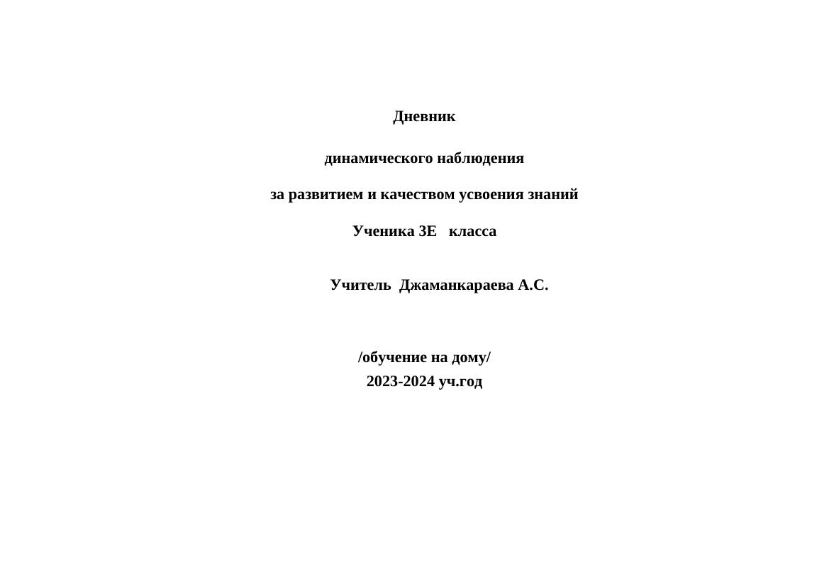 дневник динамики на дому