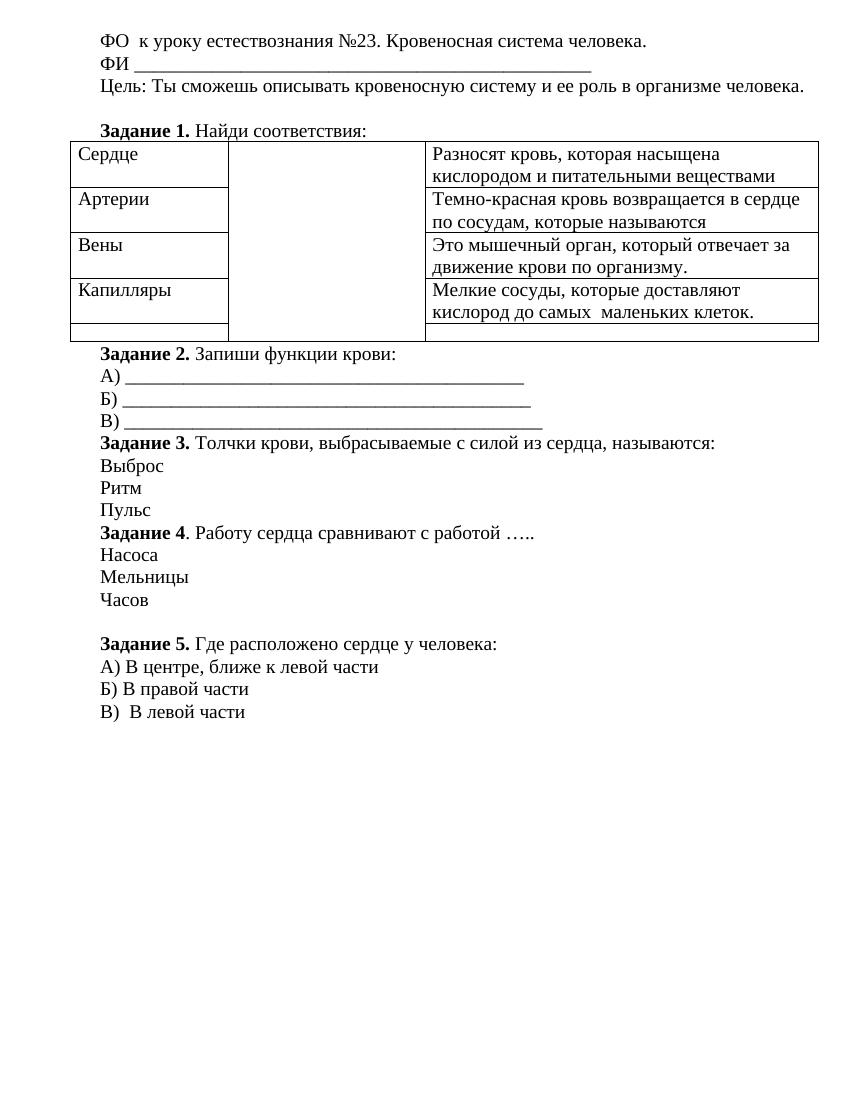 ФО  к уроку естествознания №23