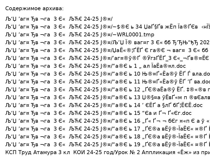 КСП Труд Атамура 3 кл  КОИ 24-25 год