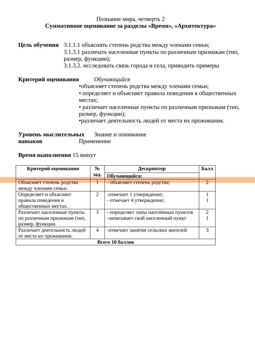 .СОР Познание мира 3класс 2 чт