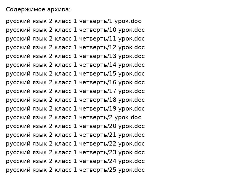 Русский язык 2 класс 1 четверть: 33 урока + прописи в одном архиве