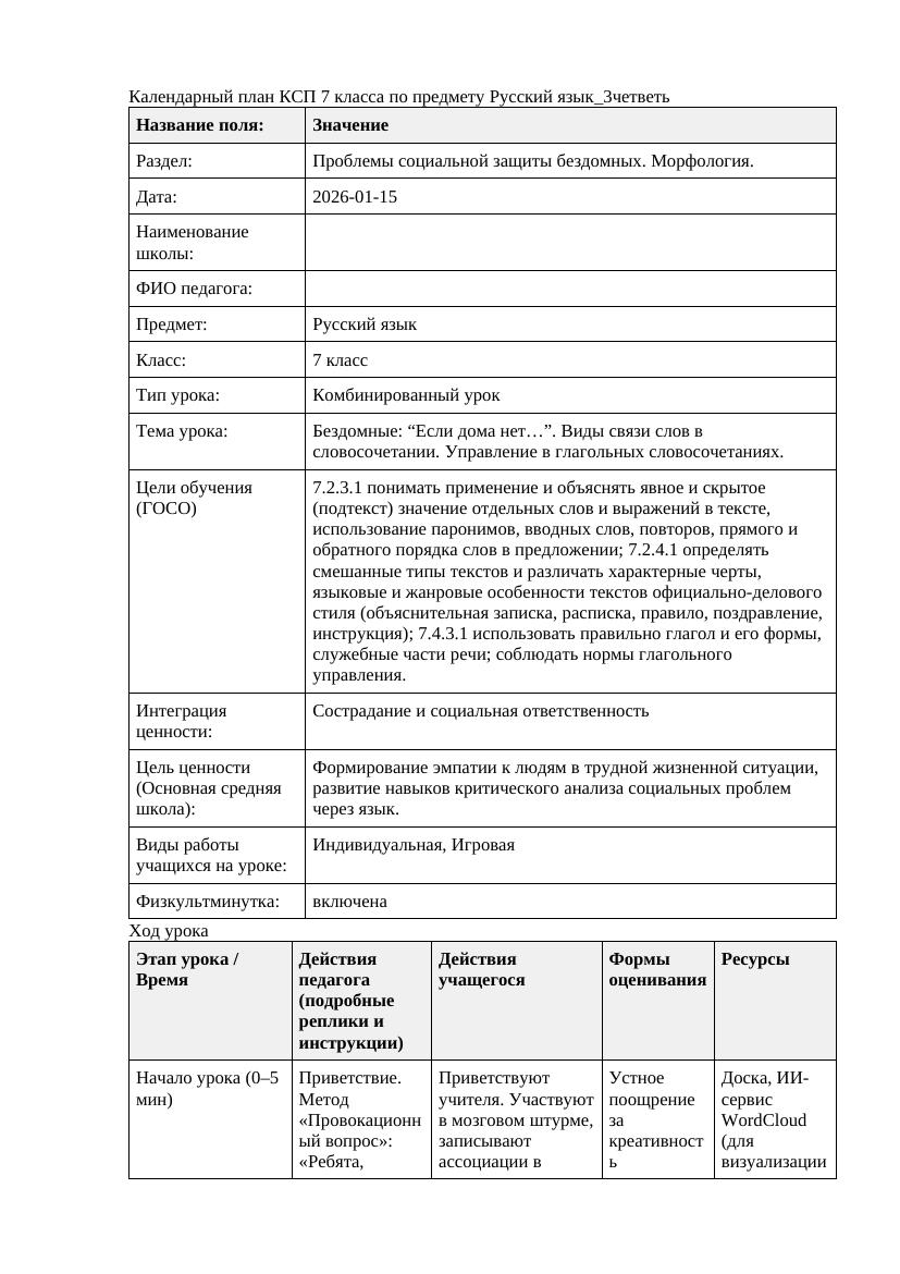 Русский язык 7класс 3четветь Бездомные Если дома нет Виды связи