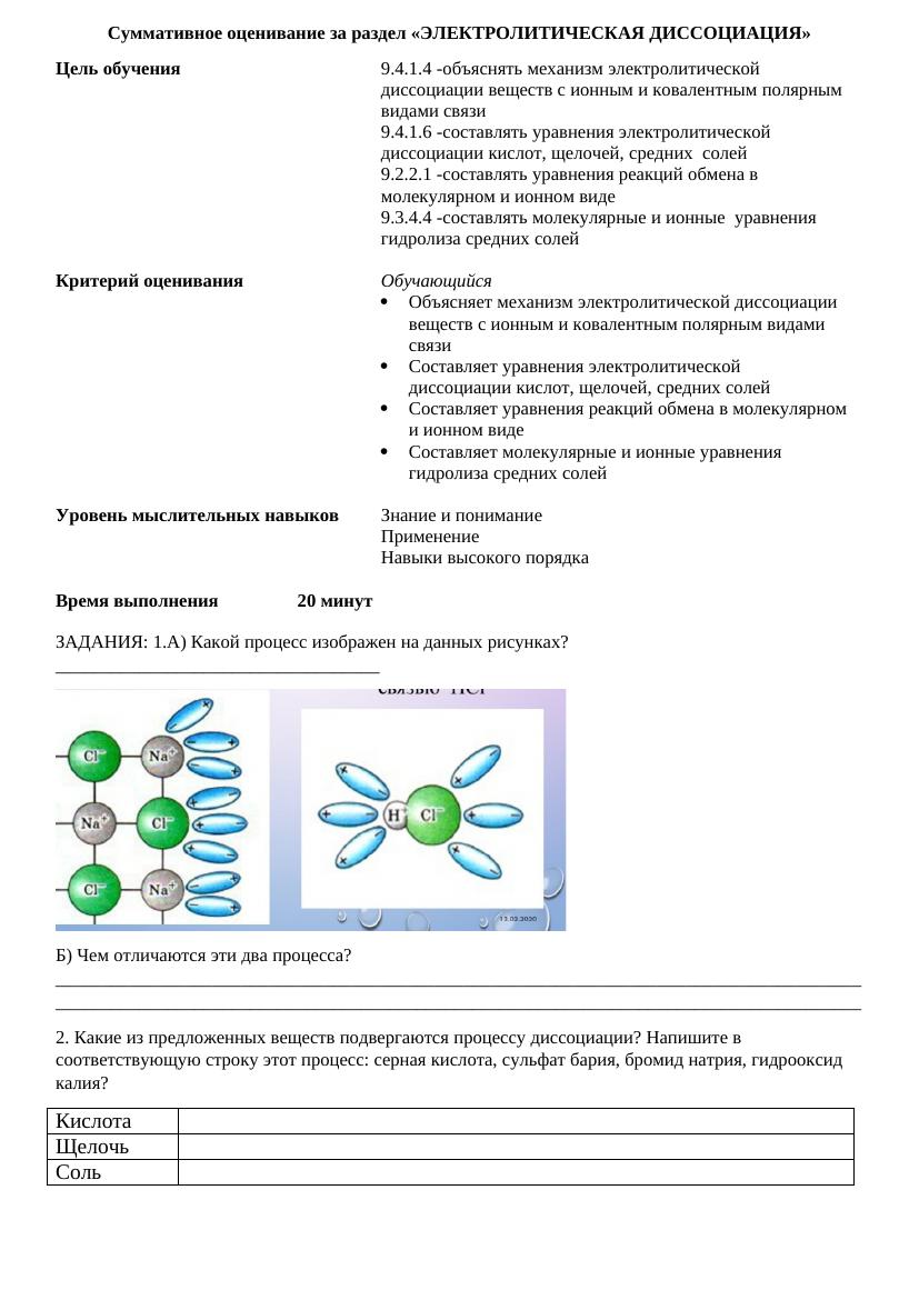 СОР 1 четв  9 химия-1